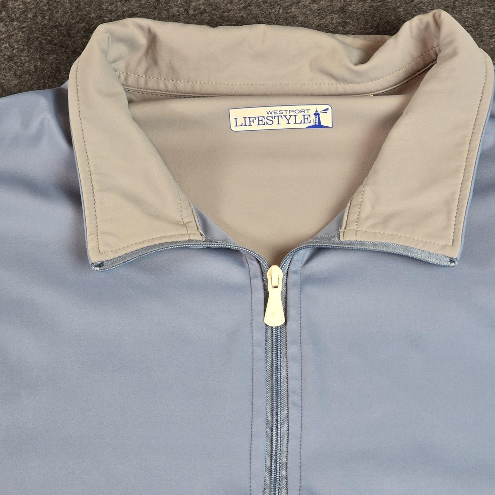 Westport Pullover Mens 2XT Quarter Zip Nylon Spandex Long Sleeve Shirt Sweater